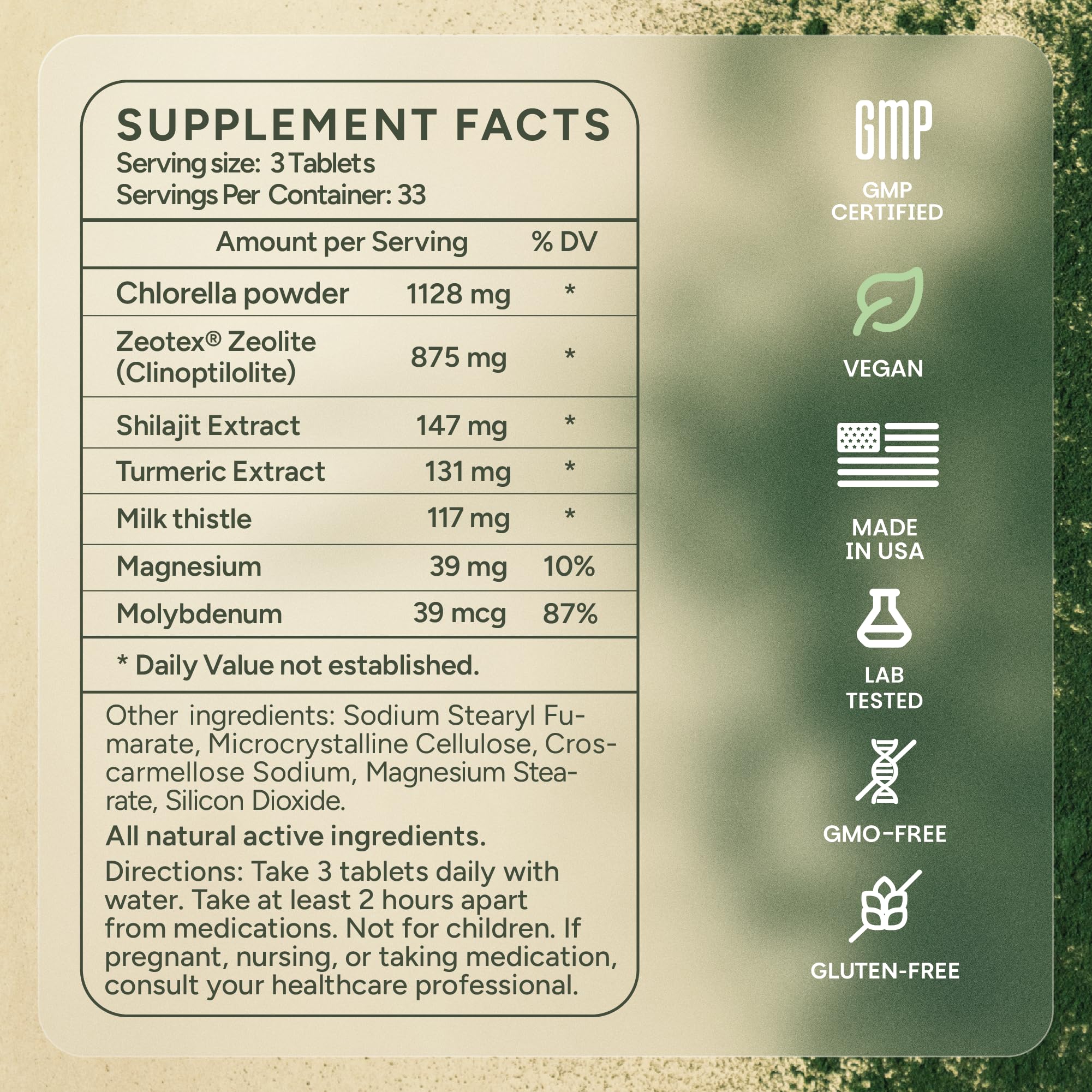 Zeolite Detox - 100 Tablets